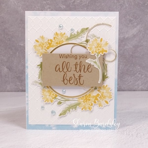Carte d'amitié florale faite main - Nos meilleurs voeux de Stampin Up - Meilleurs voeux d'anniversaire - Célébration florale - Aujourd'hui, c'est vous