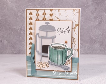 Handmade Just Because Card – Stampin Up Latte Love - Thanks A Latte - A Whole Latte Love Coffee Card – Love You A Latte Card - Love & Coffee