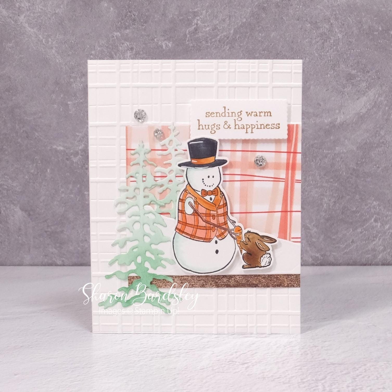 Handmade Christmas Card – Stampin up Snowman Hugs – Snow Friends ...