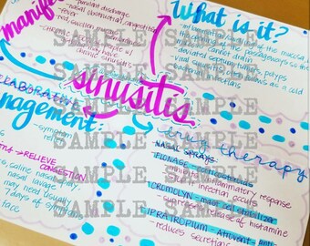 Sinusitis- Nursing Notes/ Concept Maps- Medical Surgical Semester