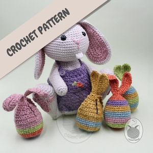 Violet the Easter Bunny | Amigurumi Crochet Pattern | Easter, Seasonal, Festive