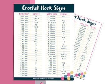 Crochet Hook Conversion Chart Printable