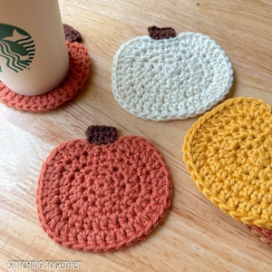 Pumpkin Coaster Crochet Pattern | PDF Download | Crochet Pumpkin Coaster