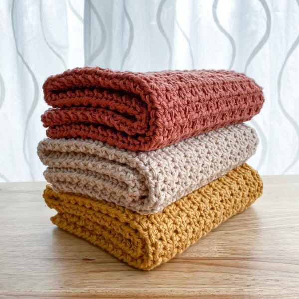 Textured Crochet Hand Towel | Crochet Dish Towel | Crochet Pattern download