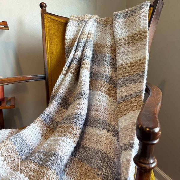 Crochet Suzette Stitch Blanket Pattern | Easy Suzette Stitch Afghan Pattern | PDF Download