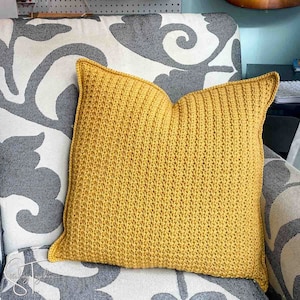 Textured Crochet Pillow Cover Pattern PDF | Throw Pillow Pattern | Pattern Download