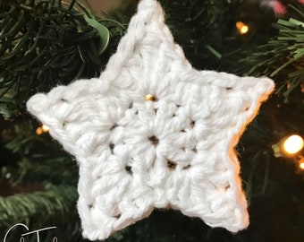 Patrón de estrella de crochet / Estrellas pequeñas de crochet / Descarga del patrón