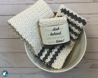 Crochet Country Pattern Bundle | Crochet Dish Towel | Crochet Dischcloth| PDF Download