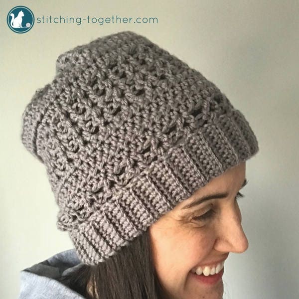 Crochet Slouchy Hat Pattern | Crochet Hat Pattern | Instant Download | Crochet Pattern