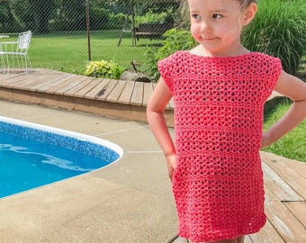 Crochet Girls Dress Pattern | Crochet dress pattern for a Girl | PFD Download