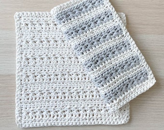 Textured Crochet Dishcloth Pattern | Easy US Terms (PDF Download)