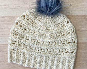 Crochet Women's Beanie Pattern | Uppercross Hat (PDF Download)