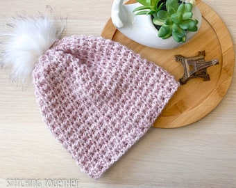 Crochet Beanie Pattern | Easy Textured Hat (PDF Pattern)