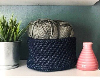 Korb-Muster | Chunky Crochet Korb Muster | Schnittmuster Download