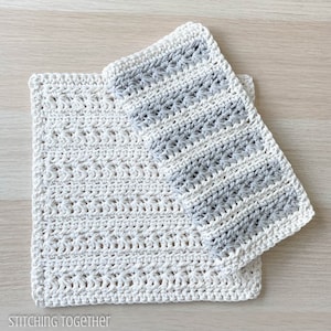 Textured Crochet Dishcloth | Crochet Dishcloth Pattern | Crochet Pattern download