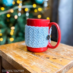Crochet Coffee Mug Cozy Pattern Crochet Mug Cozy Pattern PDF Download image 3