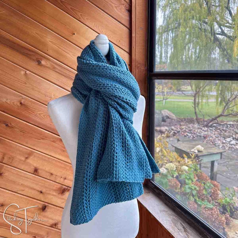 Cedar Lake Easy Crochet Shawl Pattern | Rectangular Crochet Shawl | PDF ...