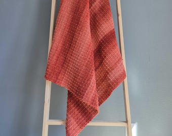 Sunset Stroll Throw Crochet Pattern, Easy Crochet Blanket Pattern, Worsted Weight Blanket, Cozy Modern Throw, PDF Pattern Download