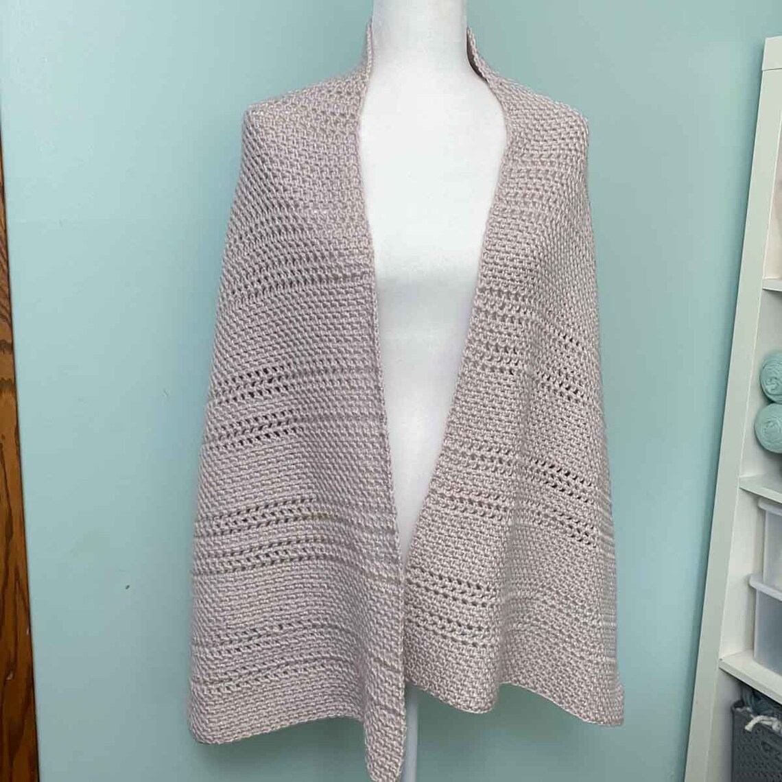 Easy Crochet Shawl Pattern Rectangular Crochet Shawl PDF - Etsy