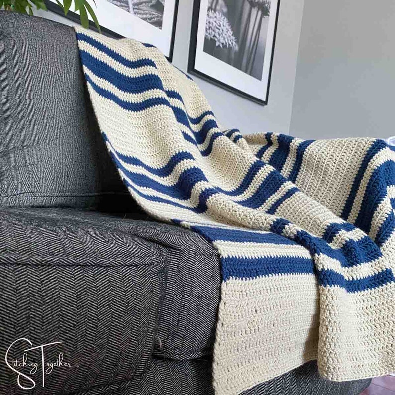 Easy Crochet Blanket Pattern Simple Afghan Pattern PDF Download image 3