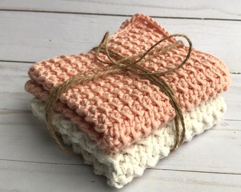 Soft Crochet Washcloth Pattern | Easy Cotton Dishcloth (PDF Download)