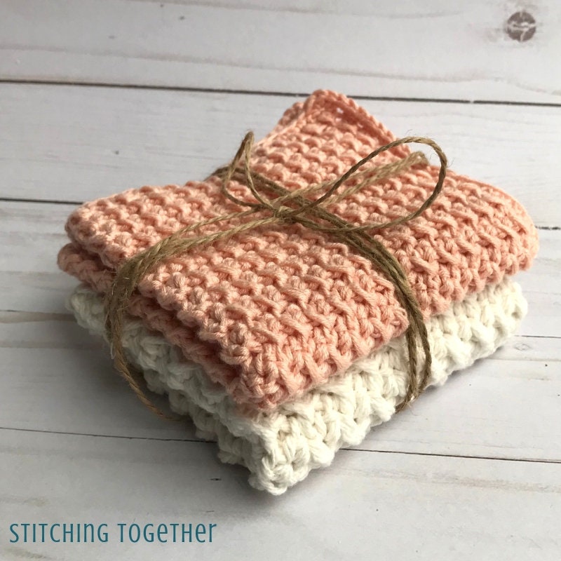 Soft Crochet Washcloth Baby Washcloth Pattern Crochet Pattern Download Etsy