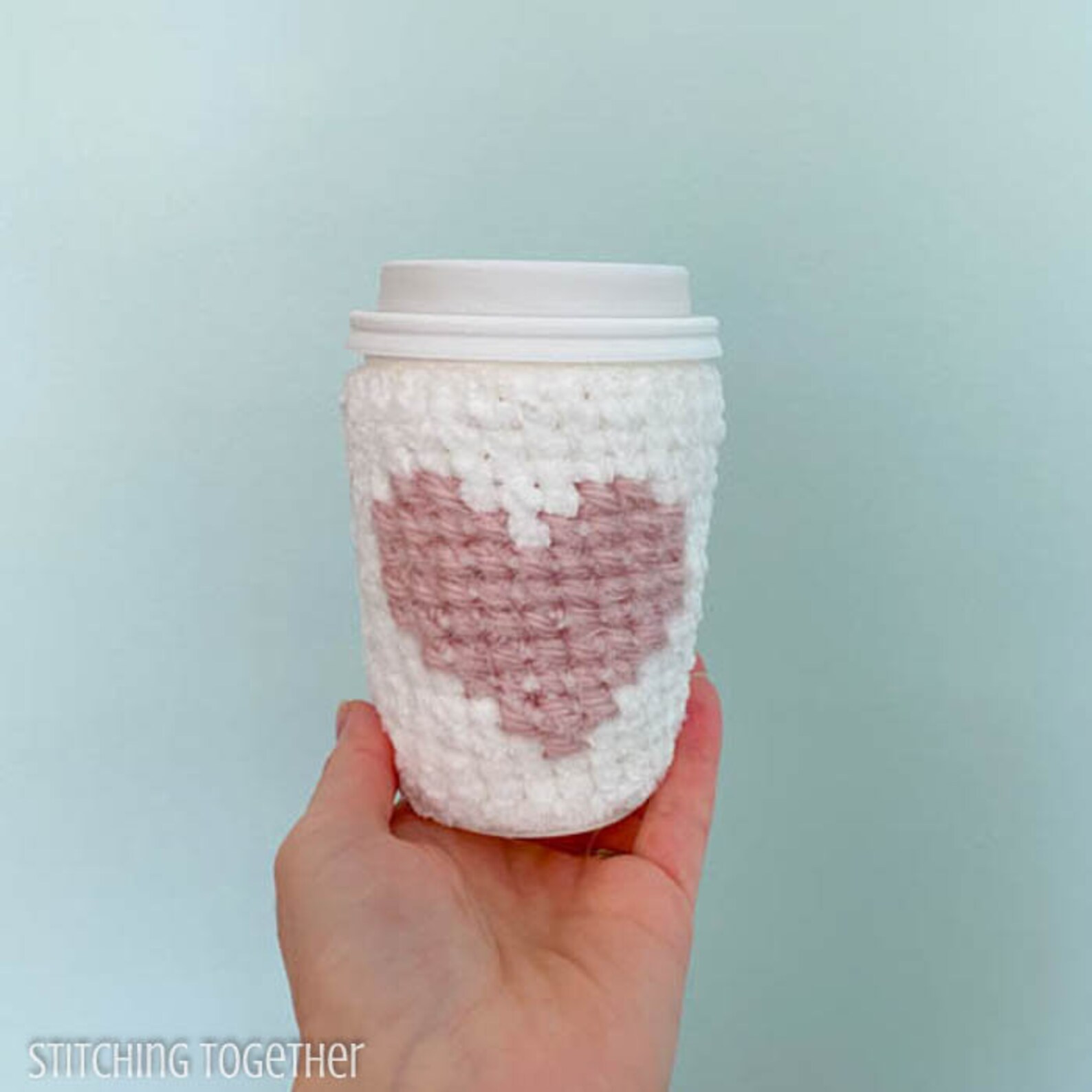 Heart Coffee Sleeve Crochet Pattern Crochet Cup Sleeve Etsy