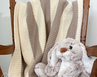 Crochet Suzette Stitch Baby Blanket Pattern | Easy Suzette Stitch Baby Afghan Pattern | PDF Download
