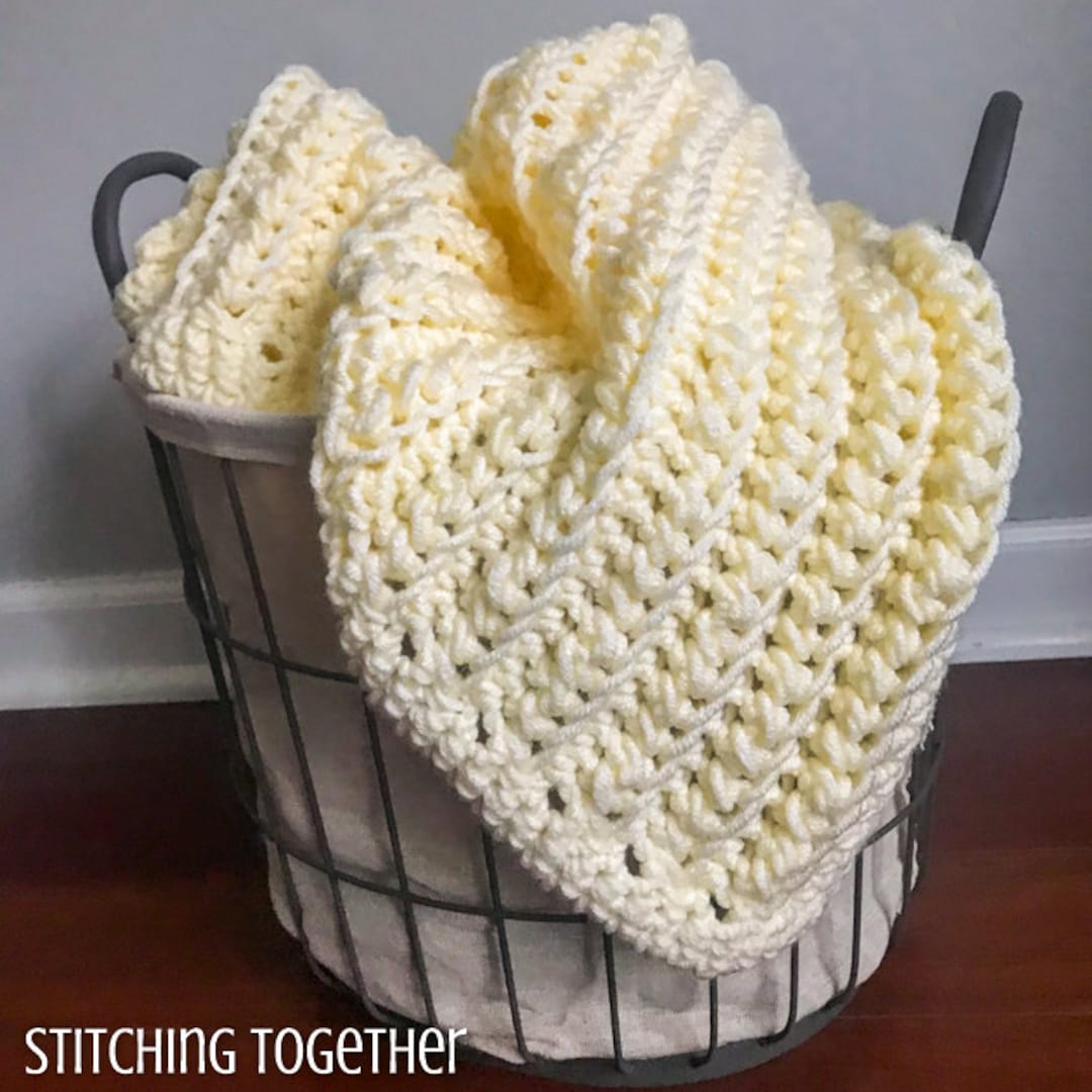 Chunky Baby Blanket Crochet Pattern Chunky Baby Afghan PDF Download Etsy