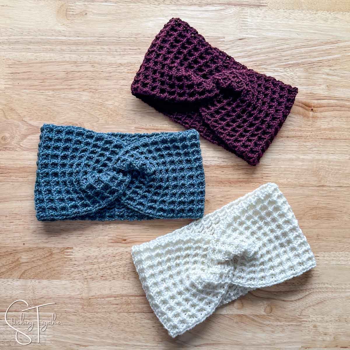 Waffle Stitch Headband Crochet