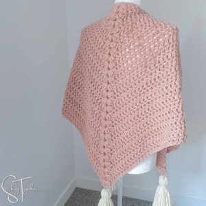 Chunky Crochet Dreieck-Schal-Muster | Bausatztuch (PDF Download)