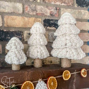 Large Christmas Trees Crochet Pattern | White Christmas Tree  | PDF Pattern Download