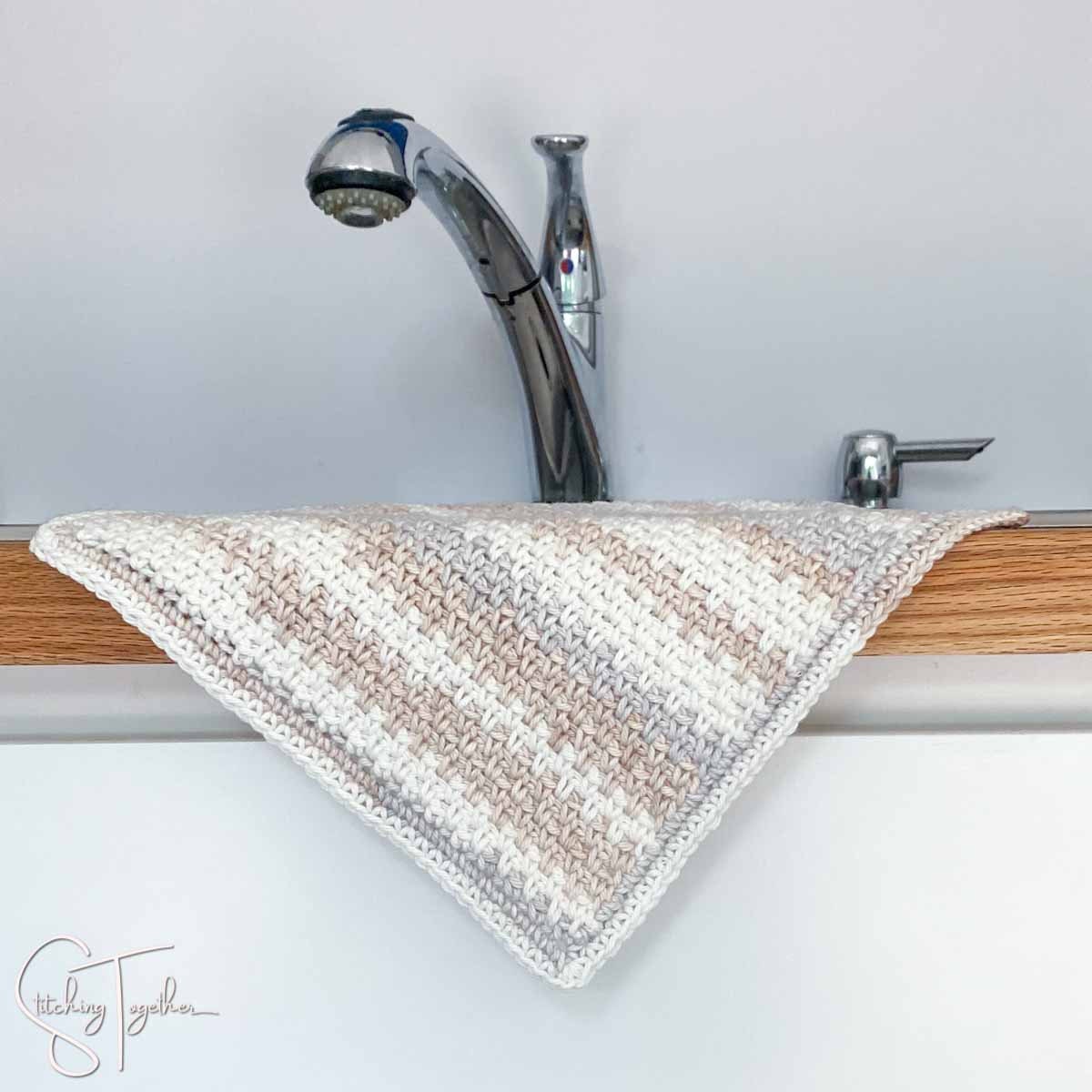 Easy Crochet Moss Stitch Dishcloth Pattern (PDF Download) - Etsy