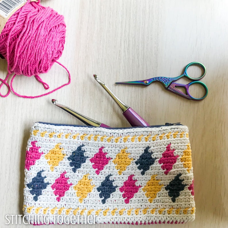 Crochet Pouch Pattern Small Crochet Bag Pattern Pattern Etsy