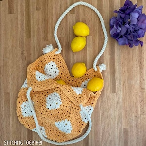 Caldwell Crochet Market Bag Pattern | Crochet Market Tote Pattern | PDF DOWNLOAD
