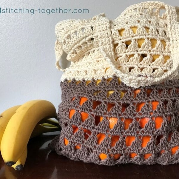 Crochet Market Bag Pattern | Crochet Grocery Bag Pattern | Crochet Pattern Download