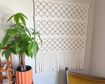 Boho Crochet Wall Hanging Pattern | DIY Yarn Wall Art (PDF)