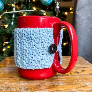 Crochet Coffee Mug Cozy Pattern Crochet Mug Cozy Pattern PDF Download image 1