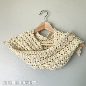 Lacy Crochet Scarf Pattern | Shell Stitch Crochet Scarf | Pattern Download