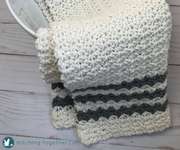 Crochet Farmhouse Dish Towel Pattern Country Hand Towel Etsy