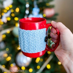 Crochet Coffee Mug Cozy Pattern Crochet Mug Cozy Pattern PDF Download image 2