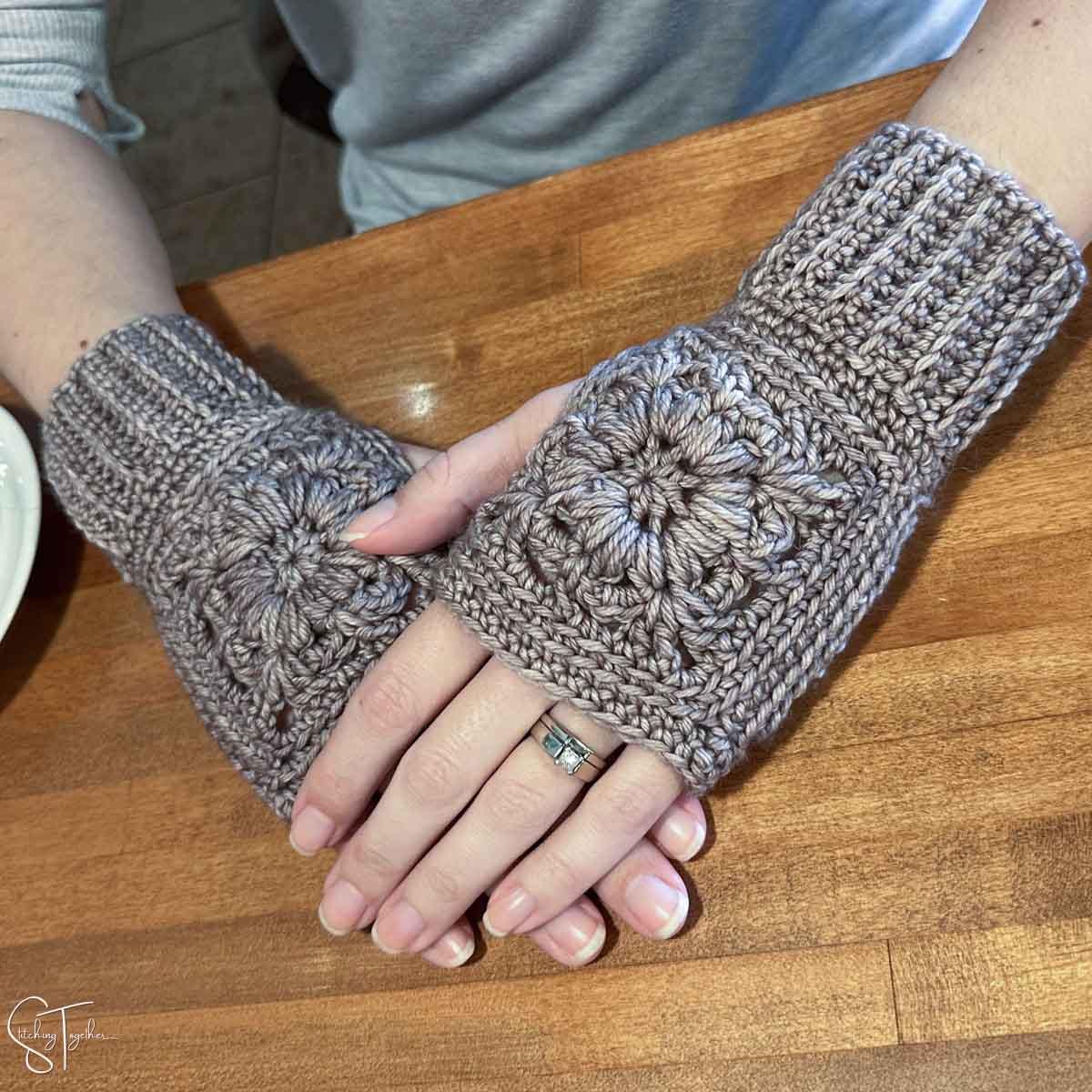 29 Victorian Fingerless Gloves Crochet Patterns to Add Elegant, Vintage Flair 11 Winter Flower Wrist Warmer Crochet Pattern Fingerless