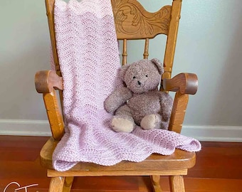 Ripple Baby Blanket Crochet Pattern| Ripple Baby Afghan | PDF Download