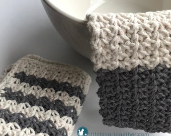 Crochet Farmhouse Dishcloth Pattern | Country Washcloth Pattern | Crochet Pattern download