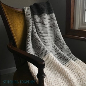 Easy Crochet Blanket Pattern Simple Half Double Crochet Blanket PDF Download image 4