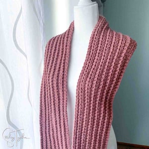 Chunky Scarf Crochet Pattern | Bulky Scarf Pattern | PDF Crochet Pattern download