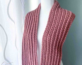 Chunky Crochet Scarf Pattern | Beginner-Friendly Bulky Yarn (PDF Pattern)