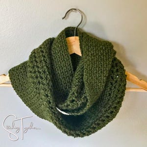 Crochet Moss Stitch Scarf | Crochet Scarf | Crochet Infinity Scarf | Crochet PATTERN PDF download