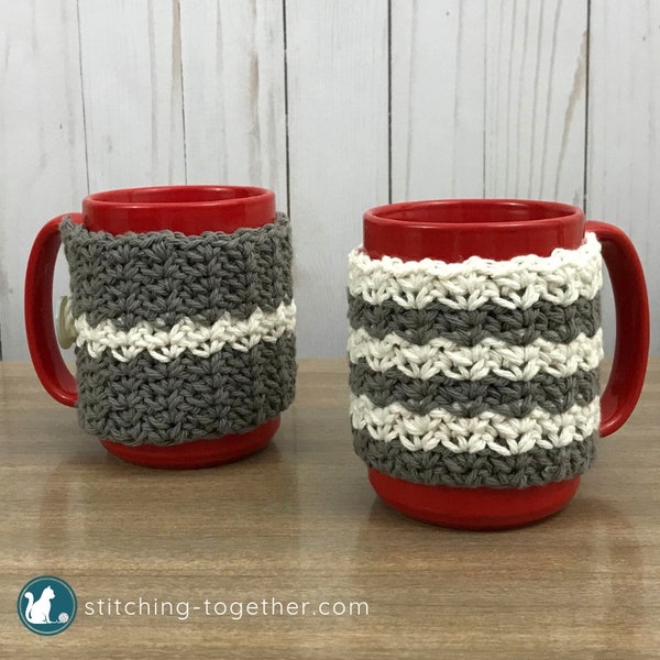 Crochet Coffee Cup Cozy Pattern | Crochet Coffee Mug Cozy Pattern | PDF Download