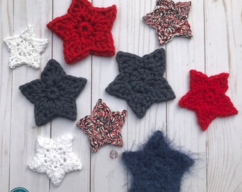 Easy Crochet Star Pattern | Small Crochet Stars | Pattern Download